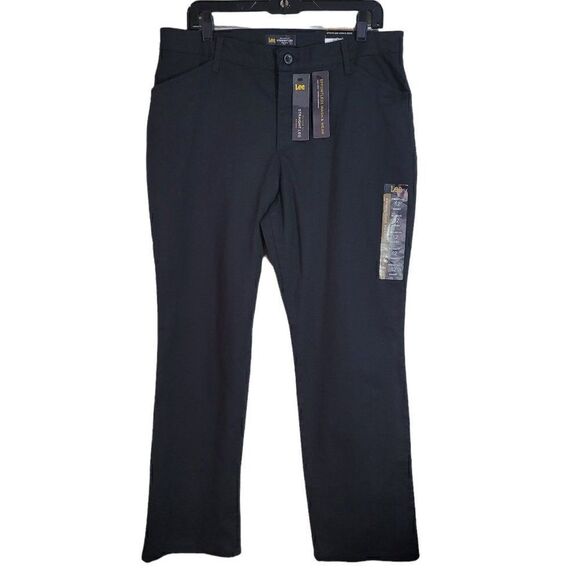 Lee Straight Leg Mid Rise Pants (Size 12 Short) - Picture 1 of 4